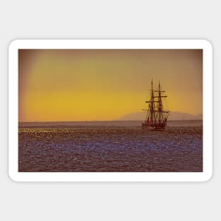 Egypt. Hurghada. Tall Ship at the Red Sea. Sticker